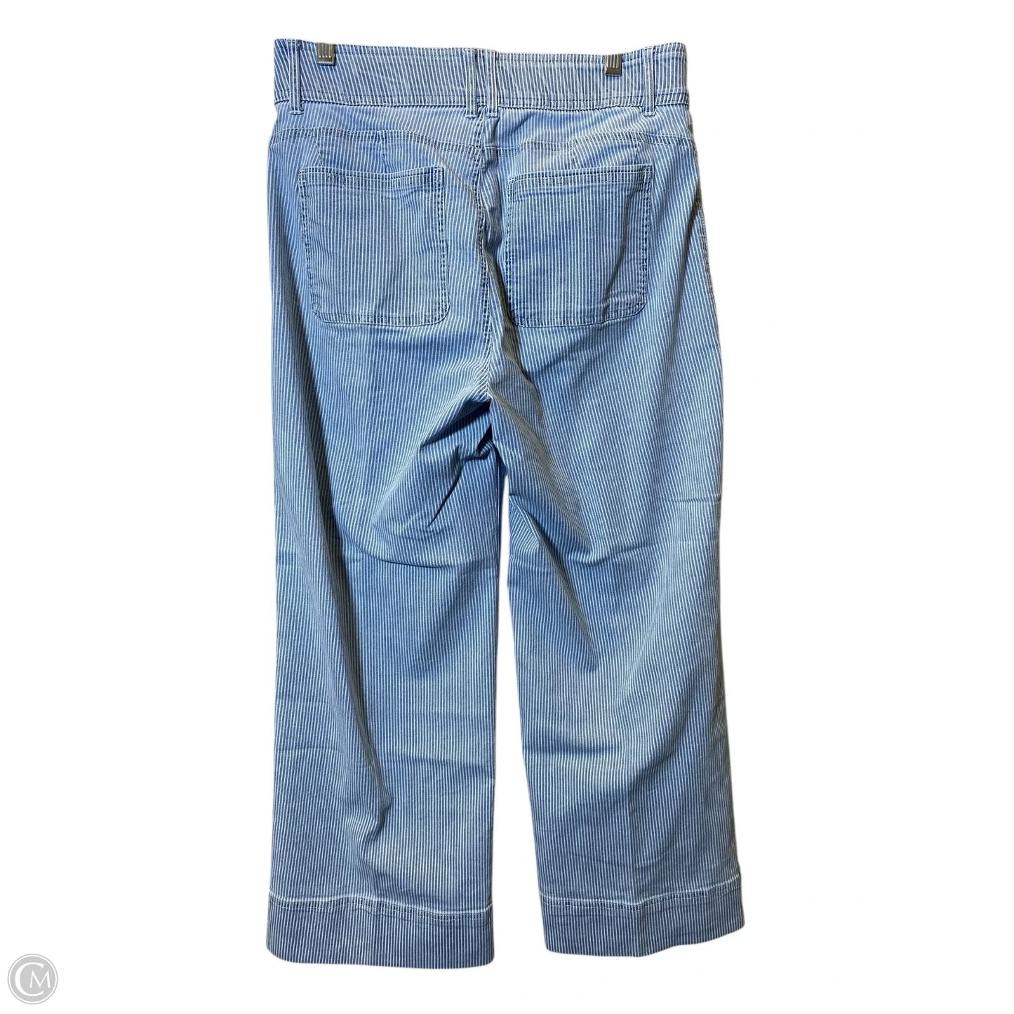 Jeans Wide Leg By Draper James In Striped Pattern, Size: 14