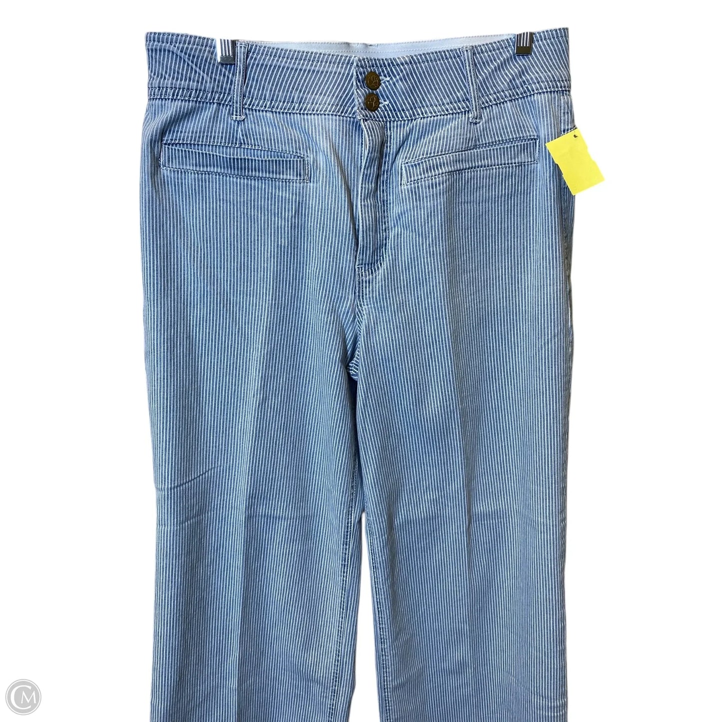 Jeans Wide Leg By Draper James In Striped Pattern, Size: 14