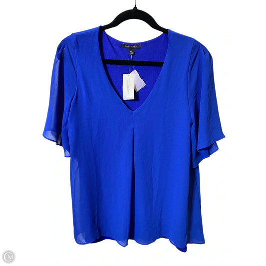 Top Short Sleeve By Banana Republic In Blue, Size: Xs
