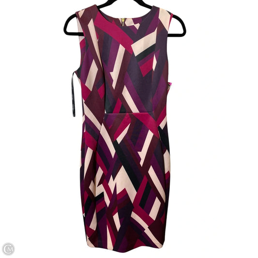 Dress Work By Calvin Klein In Multi-colored, Size: 4
