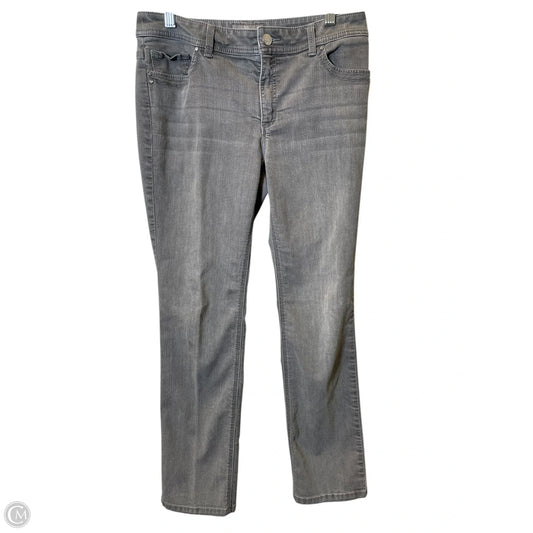 Jeans Skinny By Chicos In Grey, Size: S