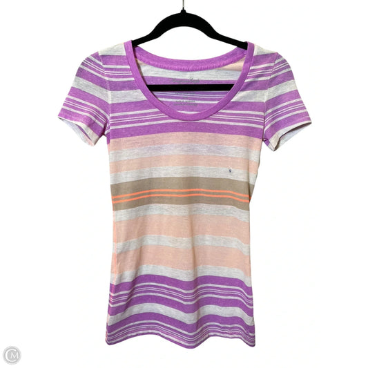 Top Short Sleeve By American Eagle In Multi-colored, Size: S