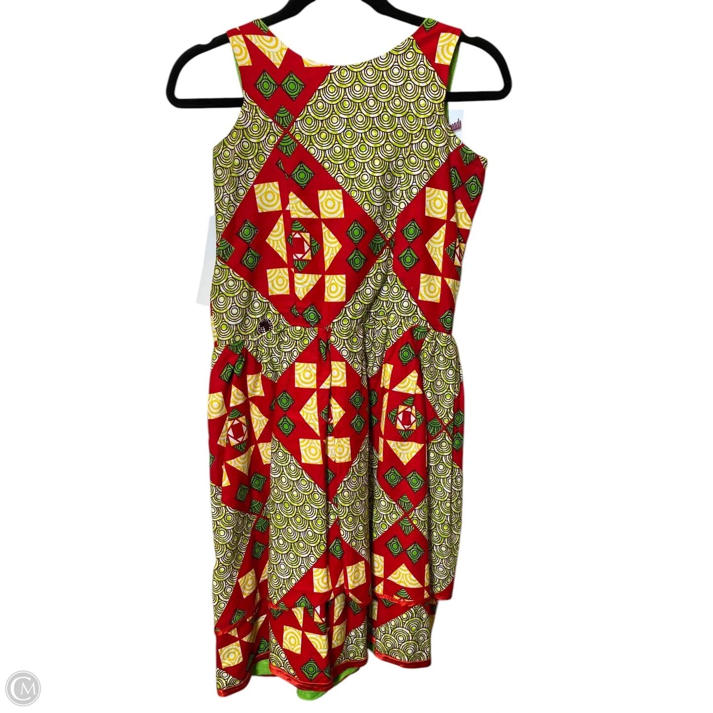 Dress Casual Midi By Cmc In Multi-colored, Size: S
