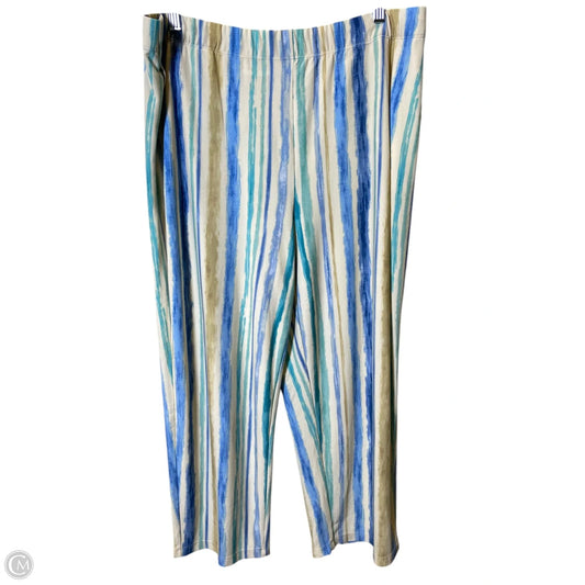 Pants Wide Leg By Susan Graver In Multi-colored, Size: L