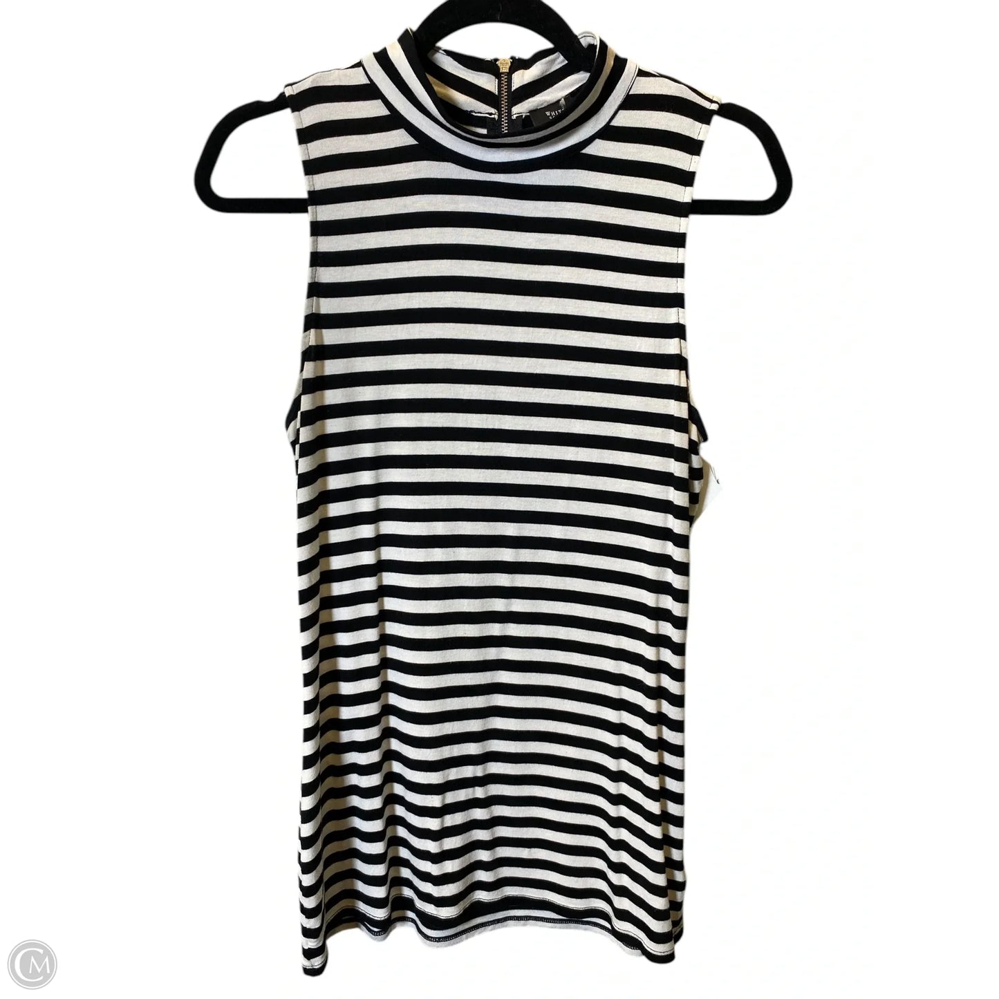 Top Sleeveless By White House Black Market In Striped Pattern, Size: M