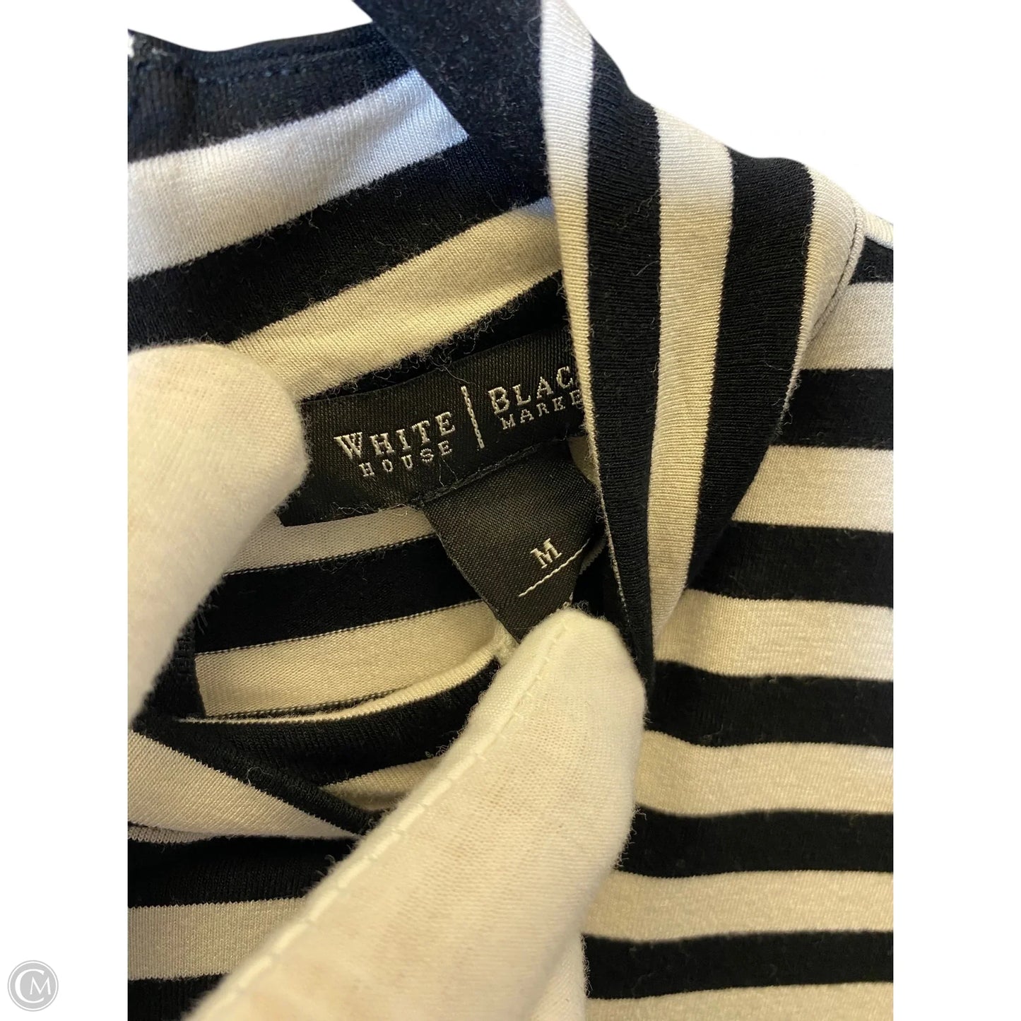 Top Sleeveless By White House Black Market In Striped Pattern, Size: M