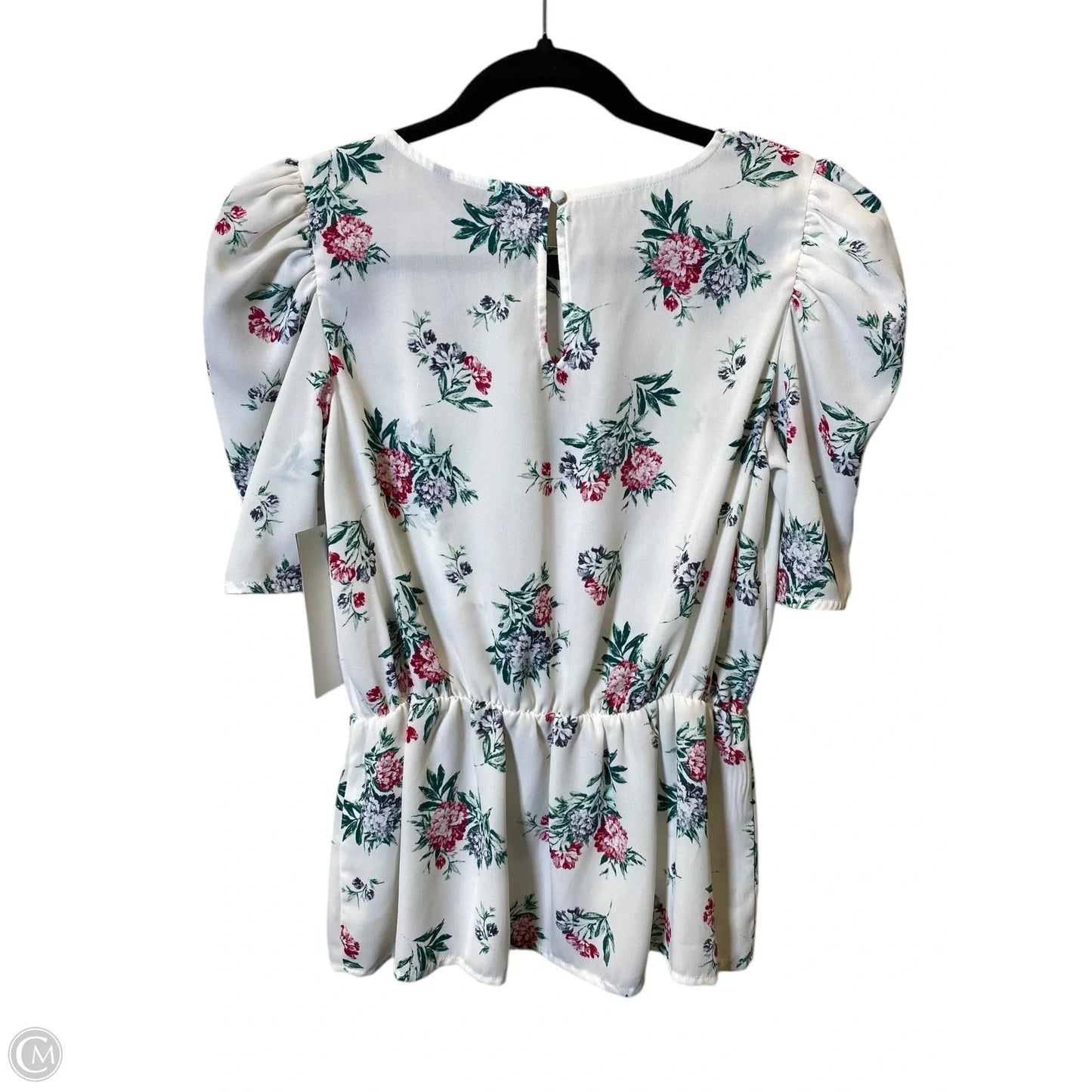 Top Short Sleeve By Banana Republic In Floral Print, Size: S