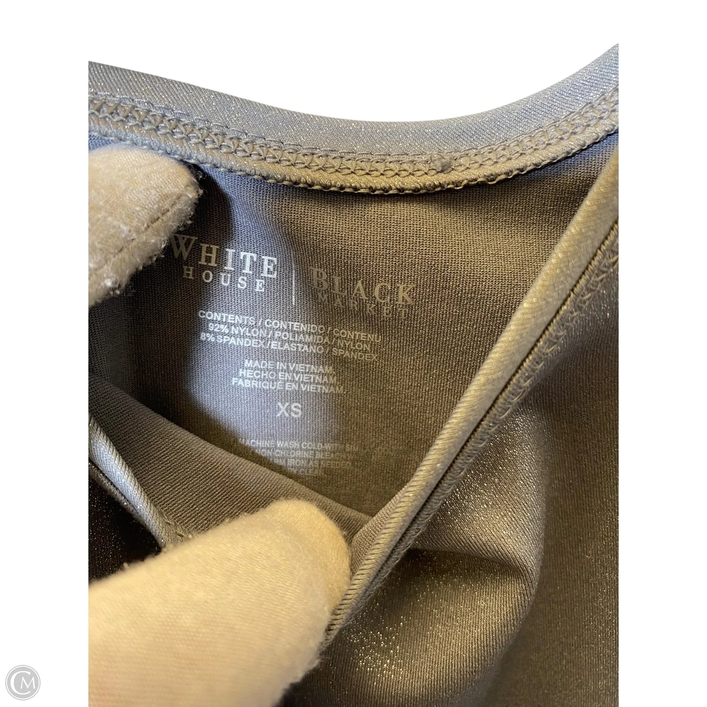 Tank Top By White House Black Market In Silver, Size: Xs