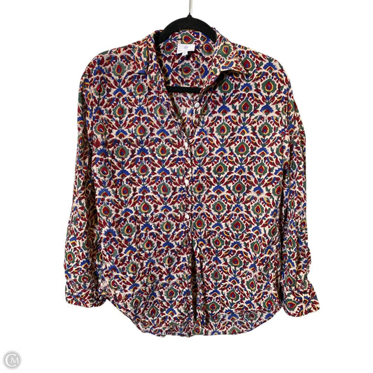 Blouse Long Sleeve By Cmc In Multi-colored, Size: S