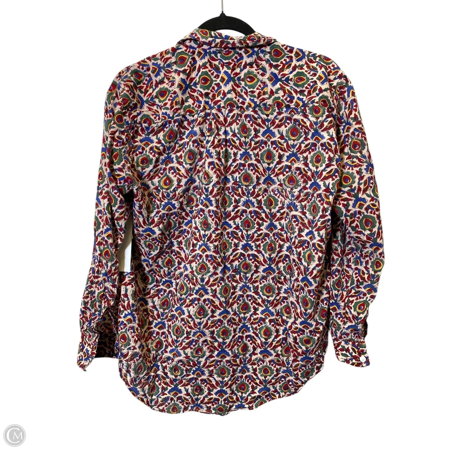 Blouse Long Sleeve By Cmc In Multi-colored, Size: S
