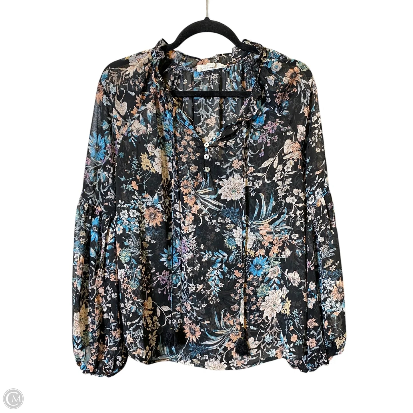 Top Long Sleeve By Lovestitch In Multi-colored, Size: L