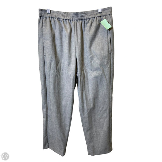 Pants Cropped By Calvin Klein In Grey, Size: M