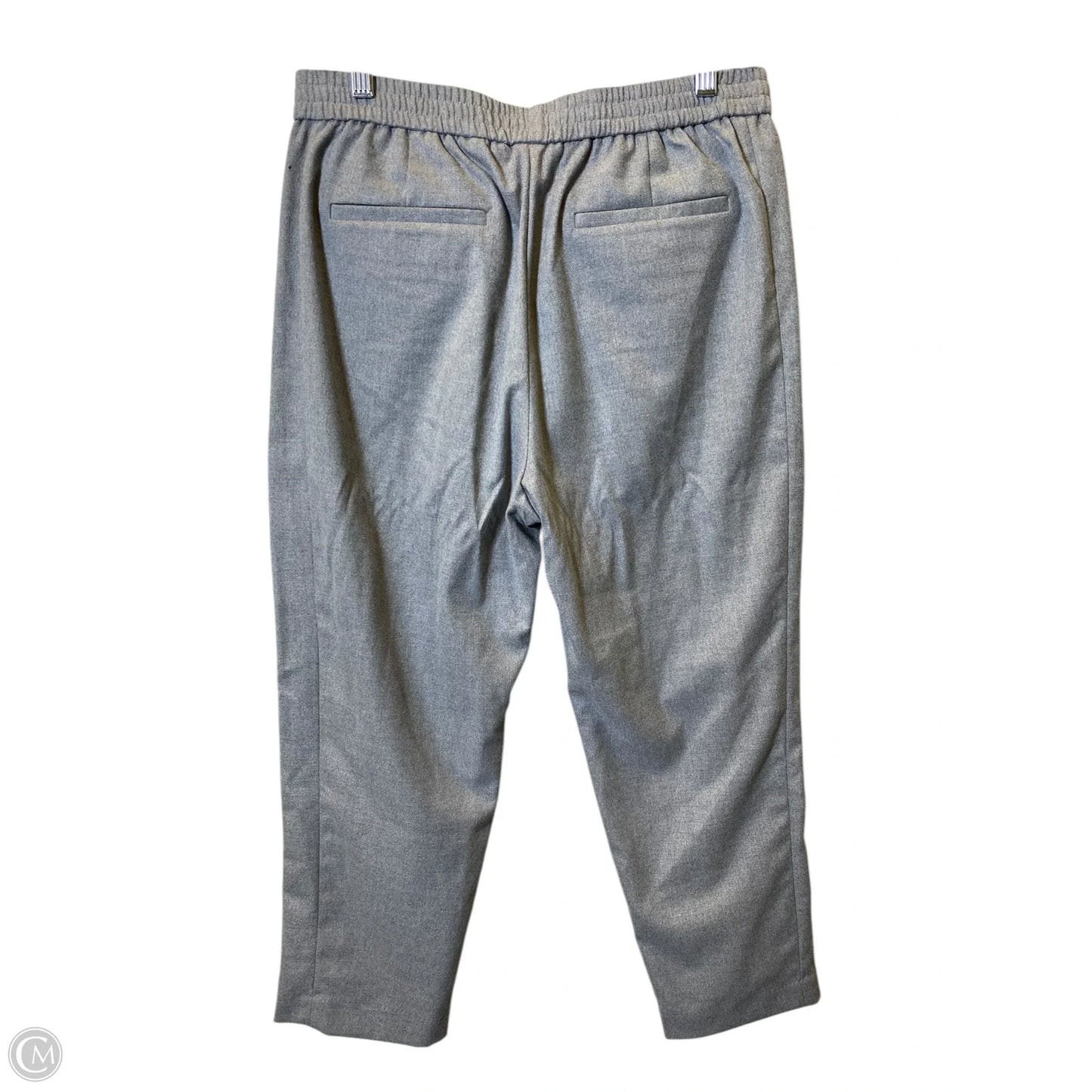 Pants Cropped By Calvin Klein In Grey, Size: M
