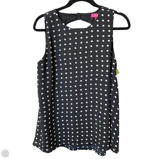 Top Sleeveless By Catherine Malandrino In Polkadot Pattern, Size: M