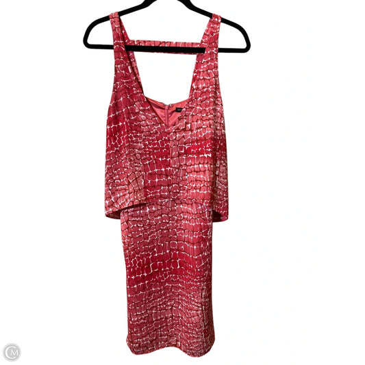 Dress Casual Short By White House Black Market In Red & White, Size: M