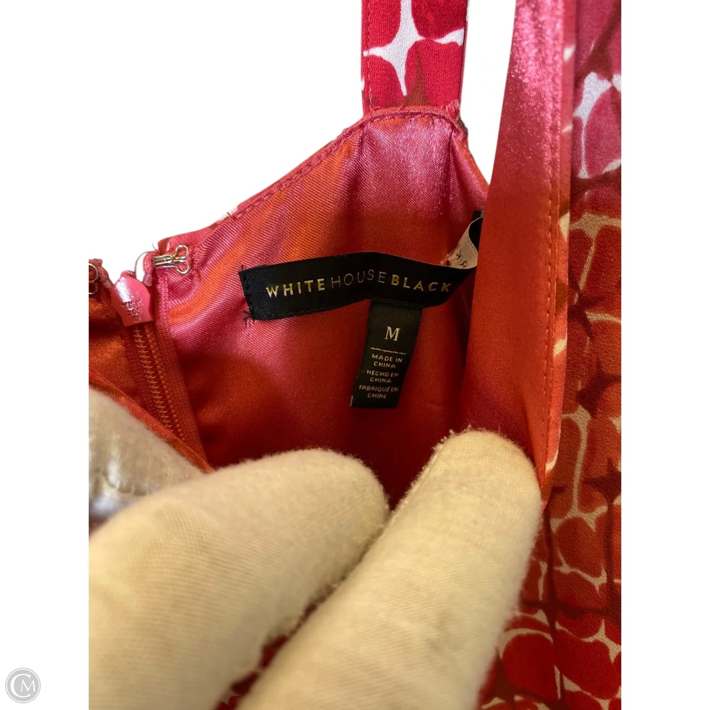 Dress Casual Short By White House Black Market In Red & White, Size: M
