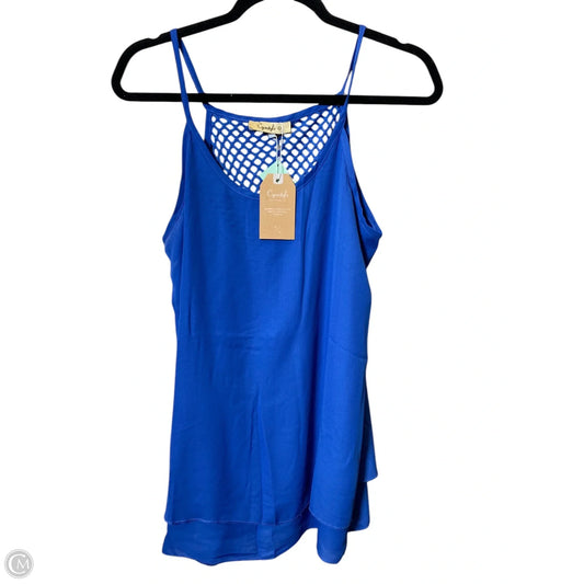 Top Sleeveless By Cmc In Blue, Size: M