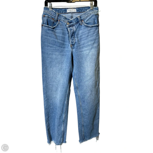 Jeans Straight By Abercrombie And Fitch In Blue Denim, Size: 6
