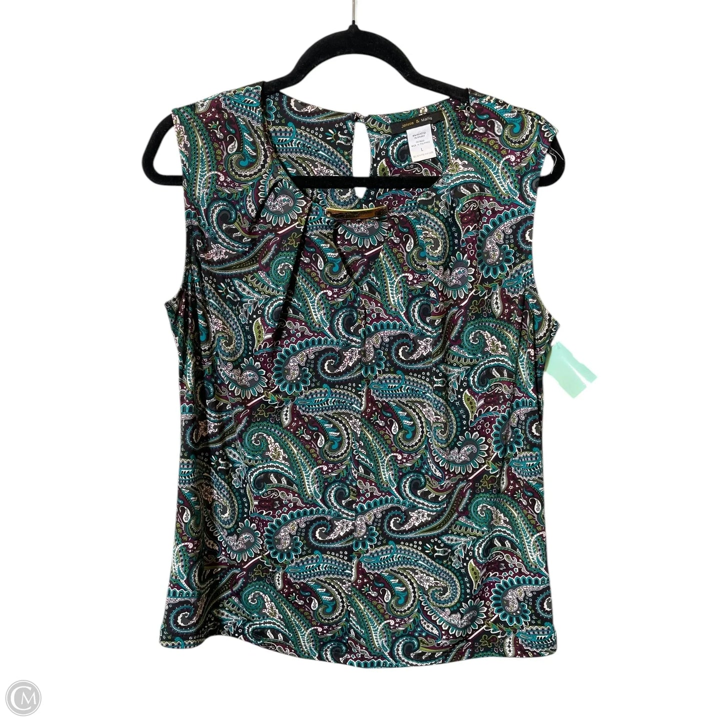 Top Sleeveless By Jennie And Marlis In Multi-colored, Size: L