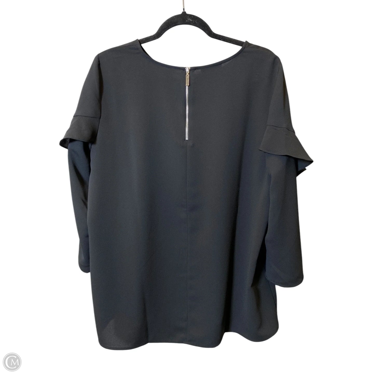 Top Long Sleeve By Alfani In Black, Size: L