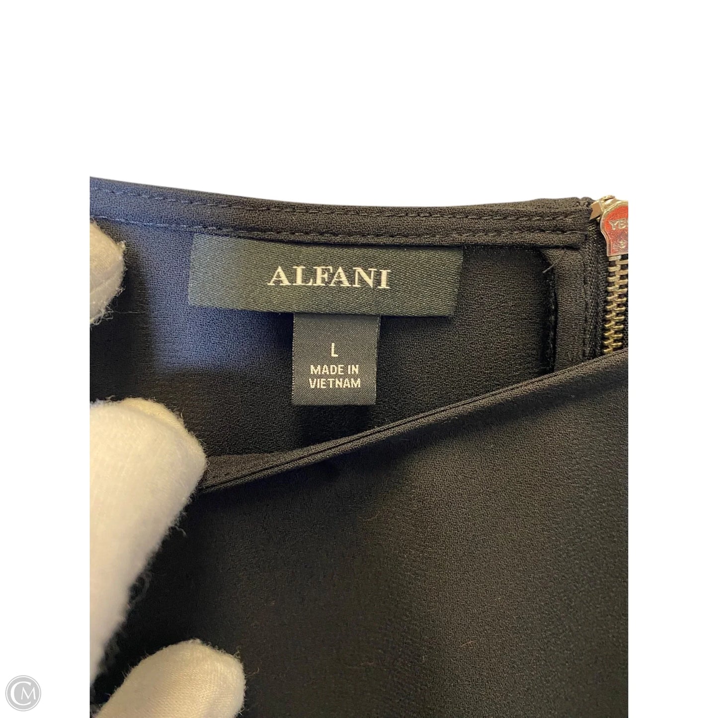 Top Long Sleeve By Alfani In Black, Size: L
