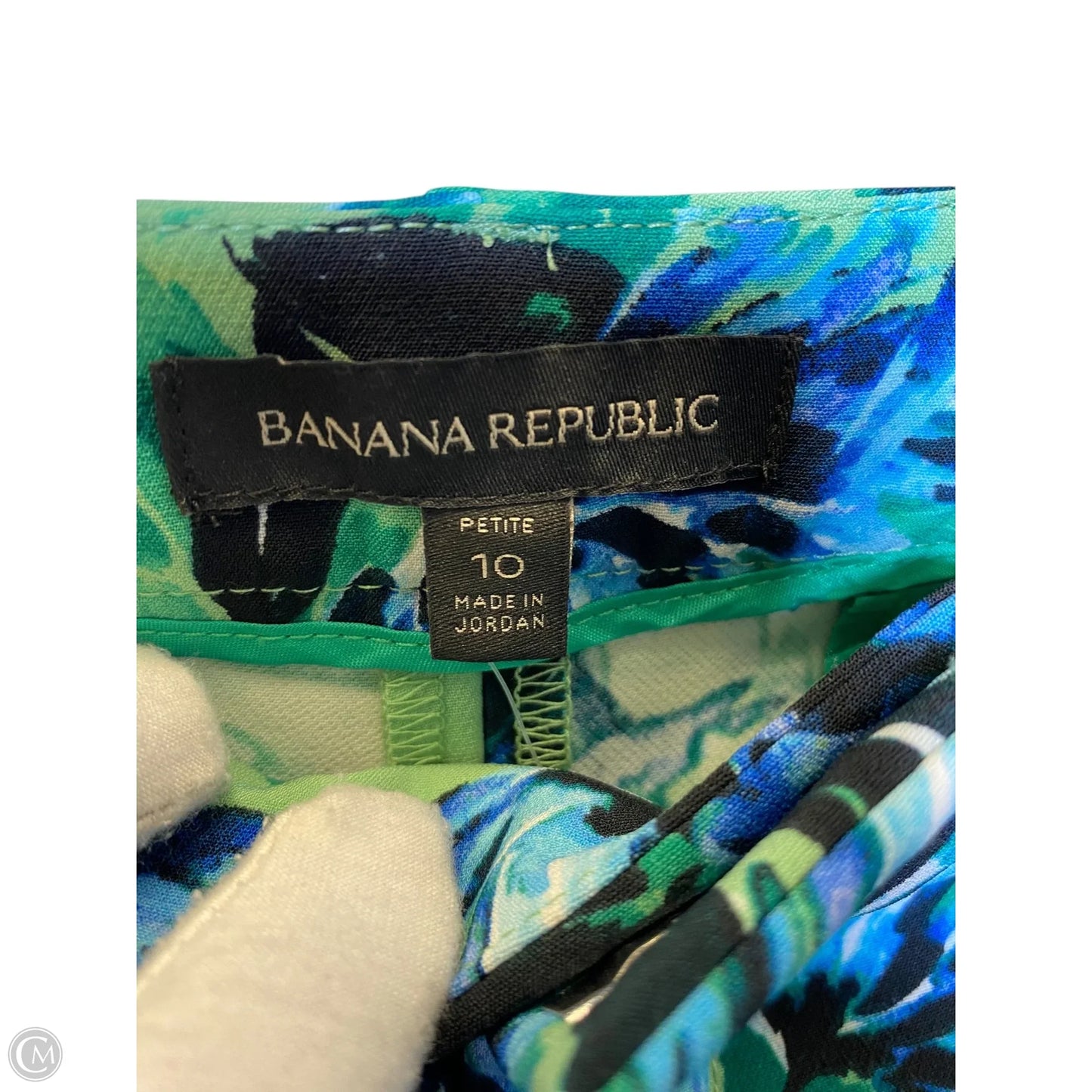 Pants Cropped By Banana Republic In Tropical Print, Size: 10
