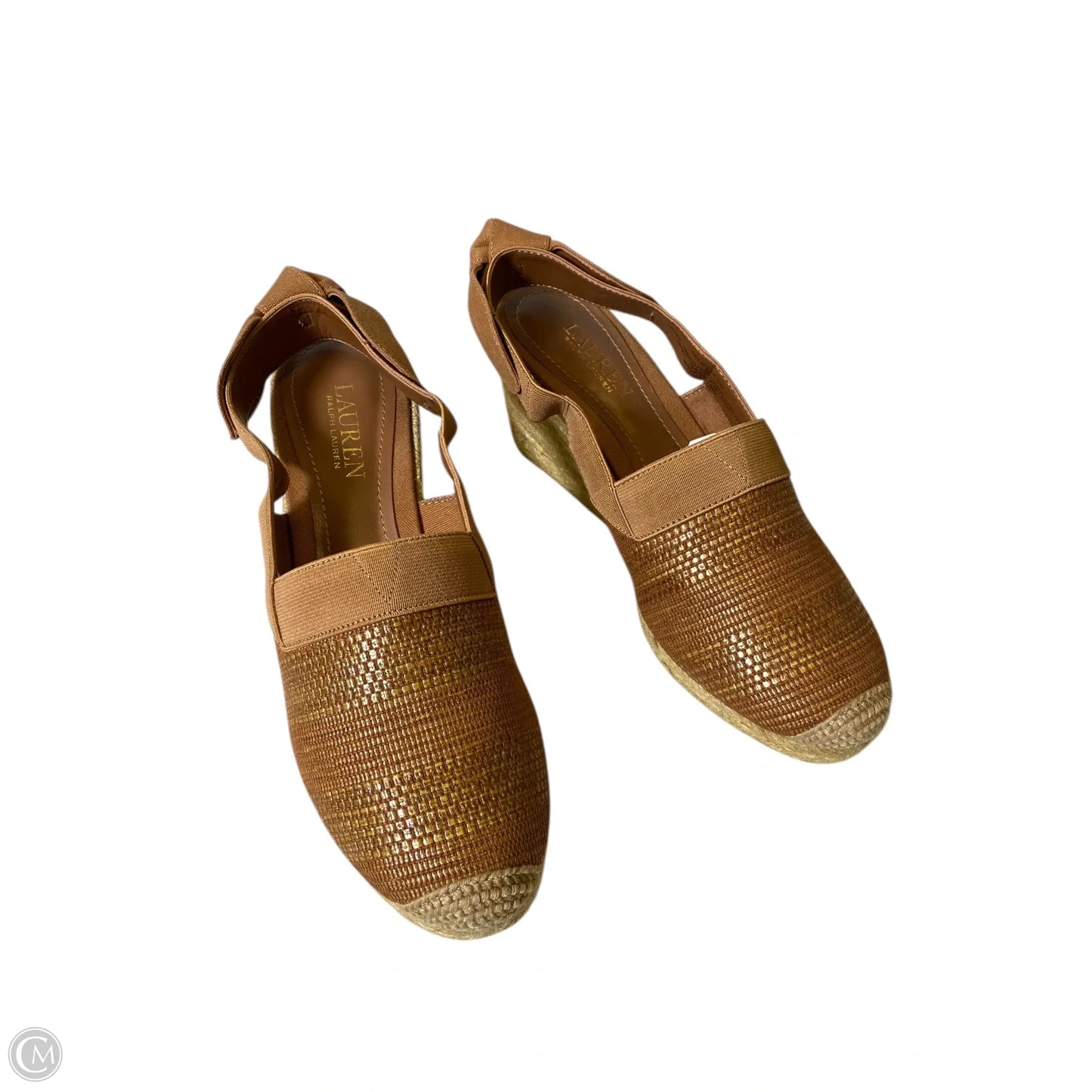 Shoes Heels Wedge By Lauren By Ralph Lauren In Copper, Size: 8