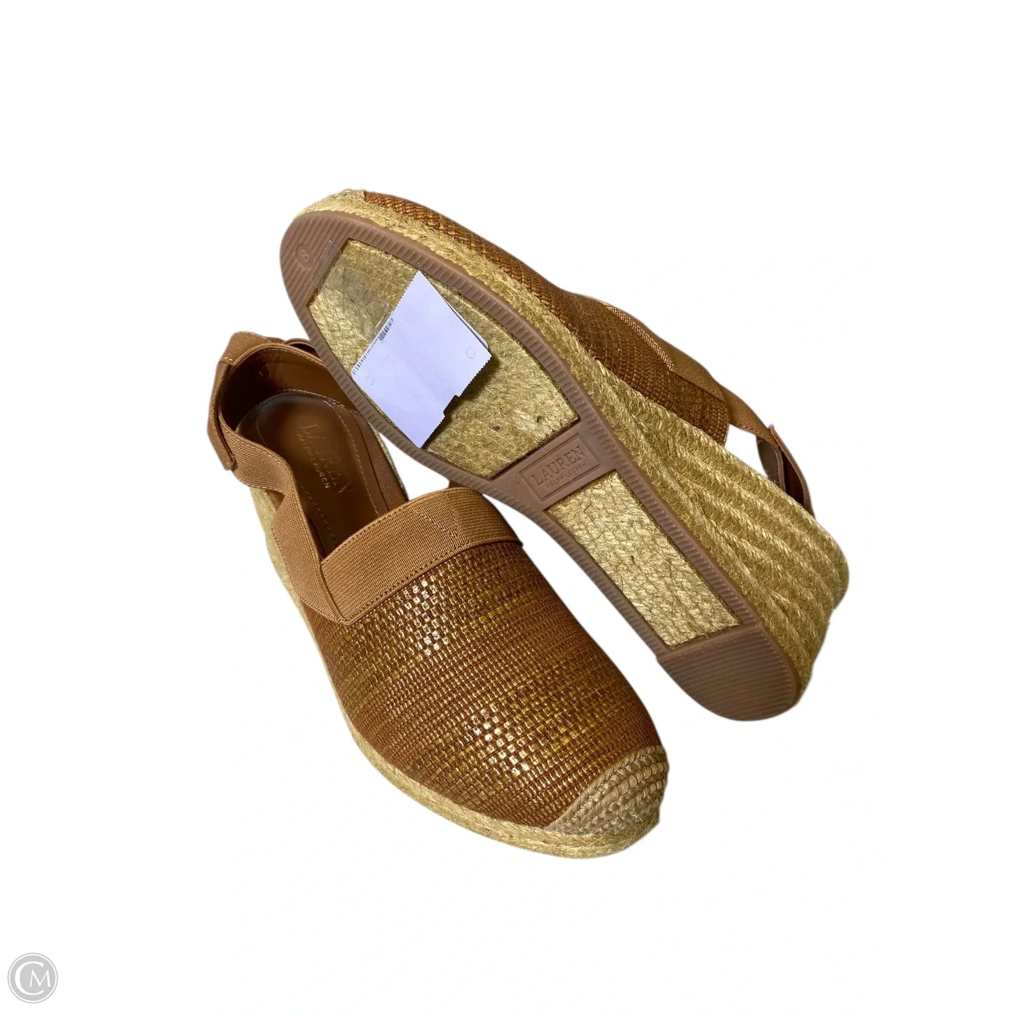 Shoes Heels Wedge By Lauren By Ralph Lauren In Copper, Size: 8