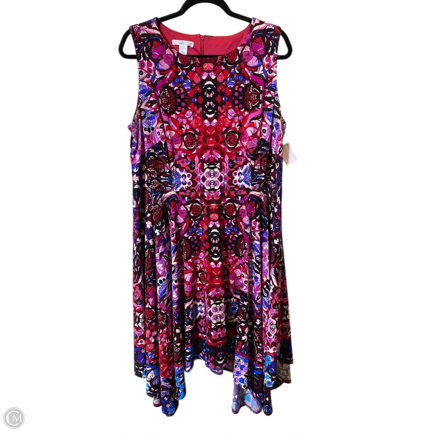 Dress Casual Midi By London Times In Multi-colored, Size: L