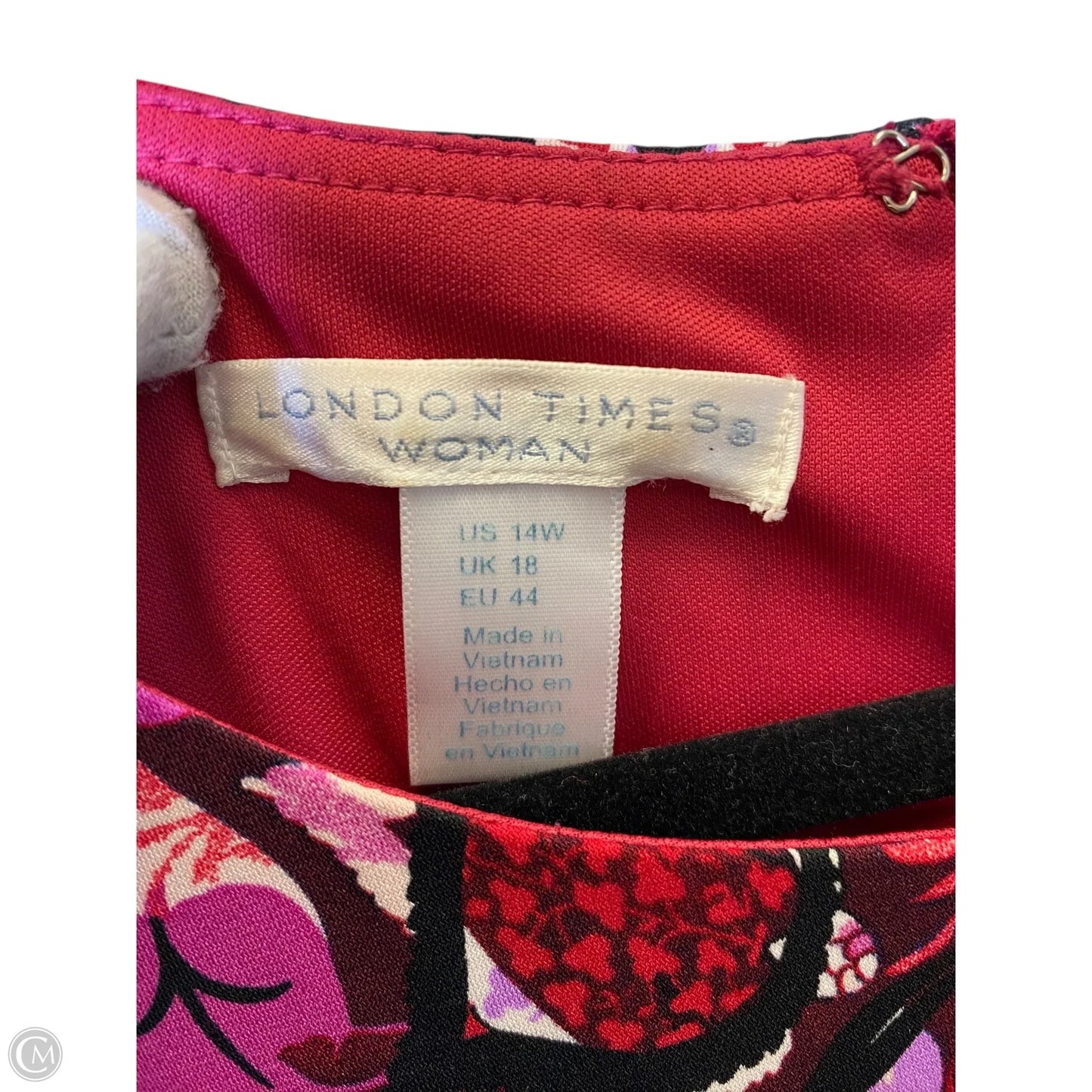 Dress Casual Midi By London Times In Multi-colored, Size: L