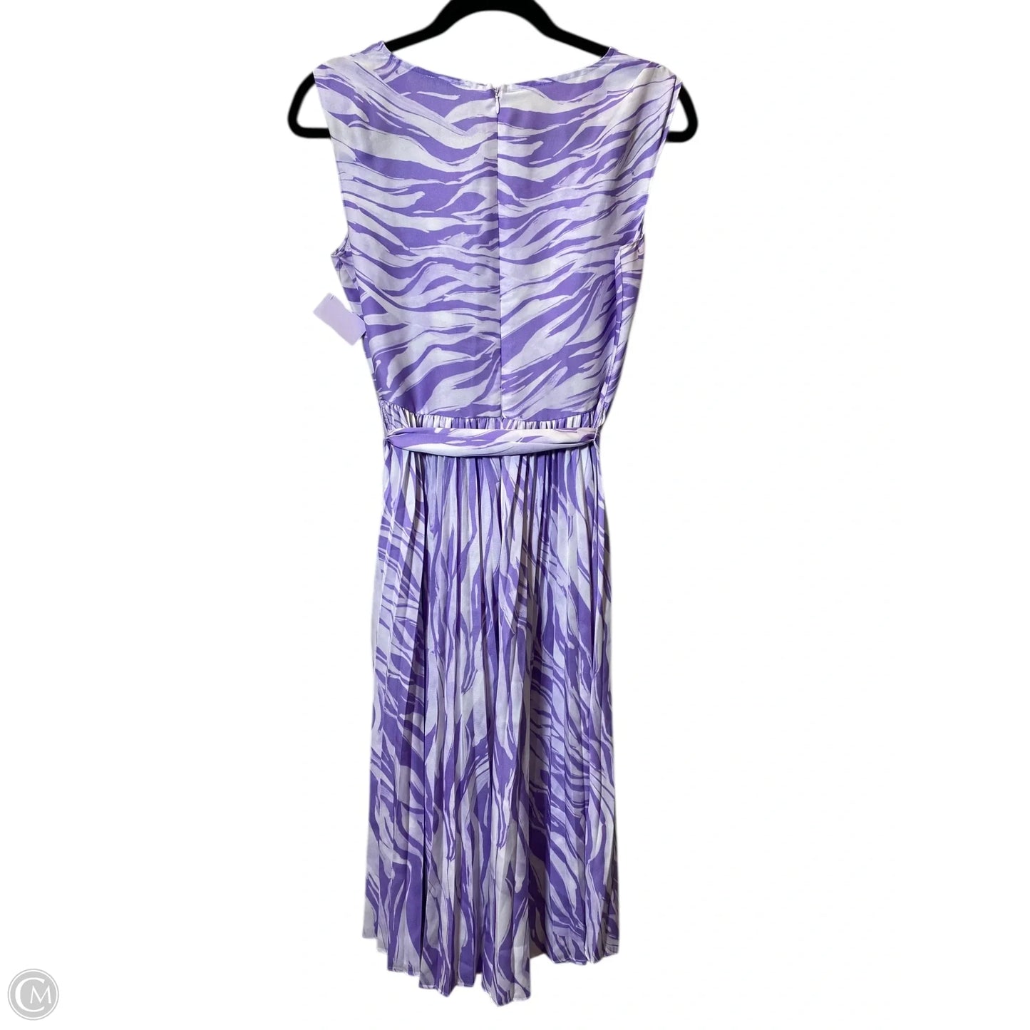 Dress Casual Midi By Nine West In Purple & White, Size: S
