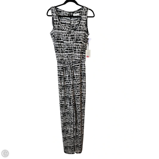 Jumpsuit By Calvin Klein In Black & White, Size: 8