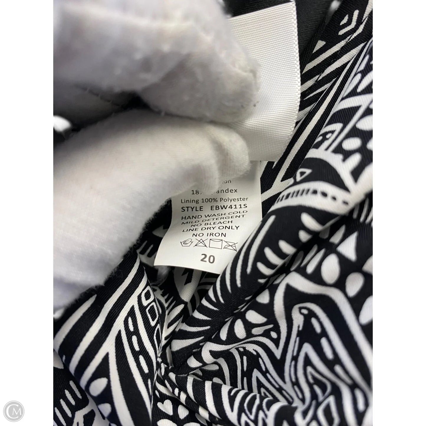 Swimsuit By Cmc In Black & White, Size: 20