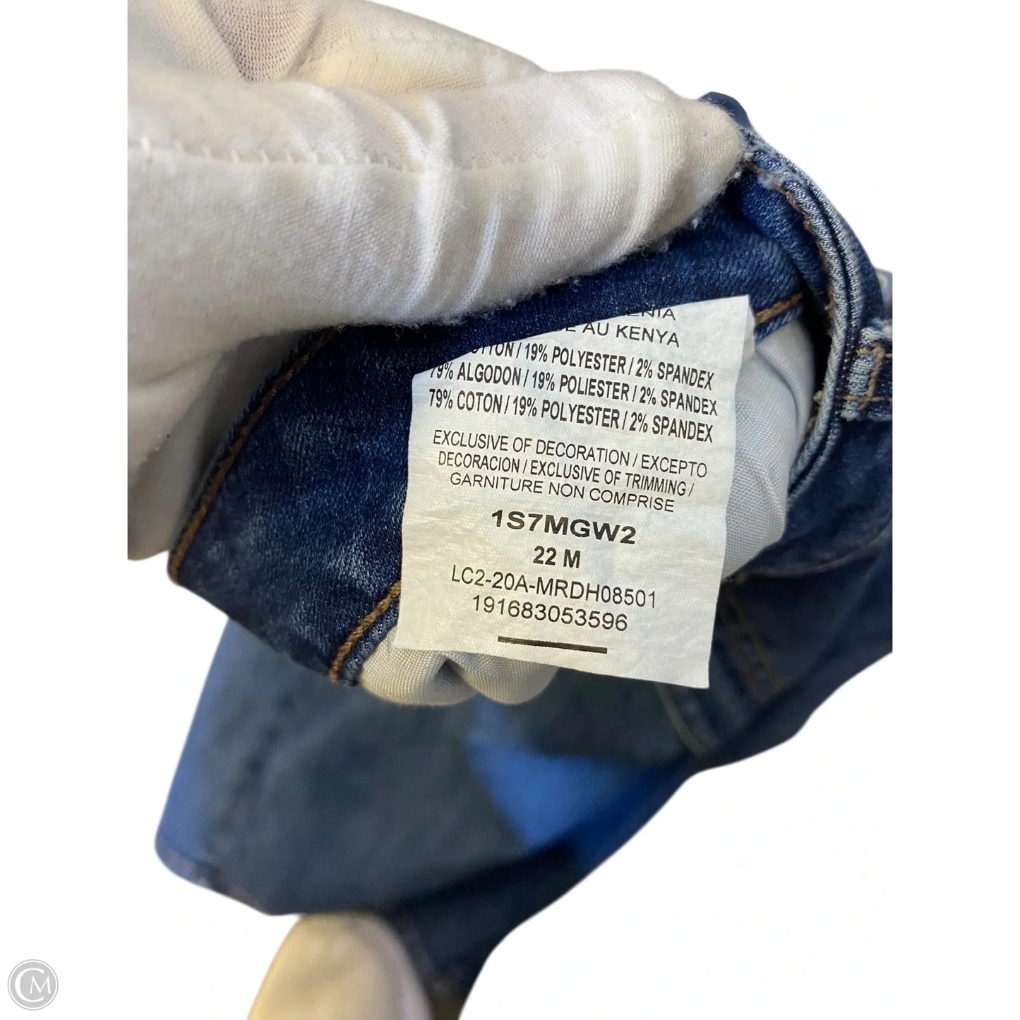Shorts By Lee In Blue, Size: 22