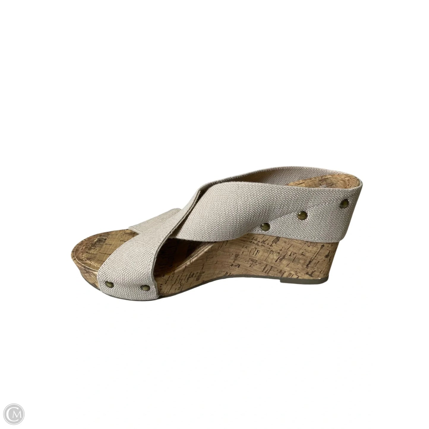 Sandals Heels Wedge By Esprit In Tan, Size: 10