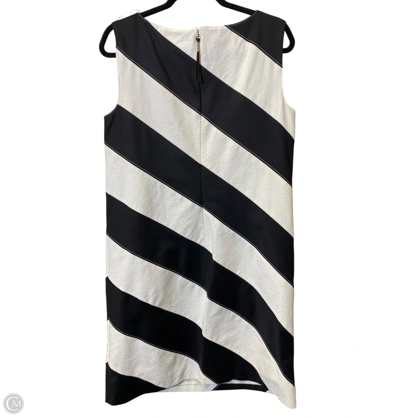 Dress Casual Midi By Laurel In Black & White, Size: 10