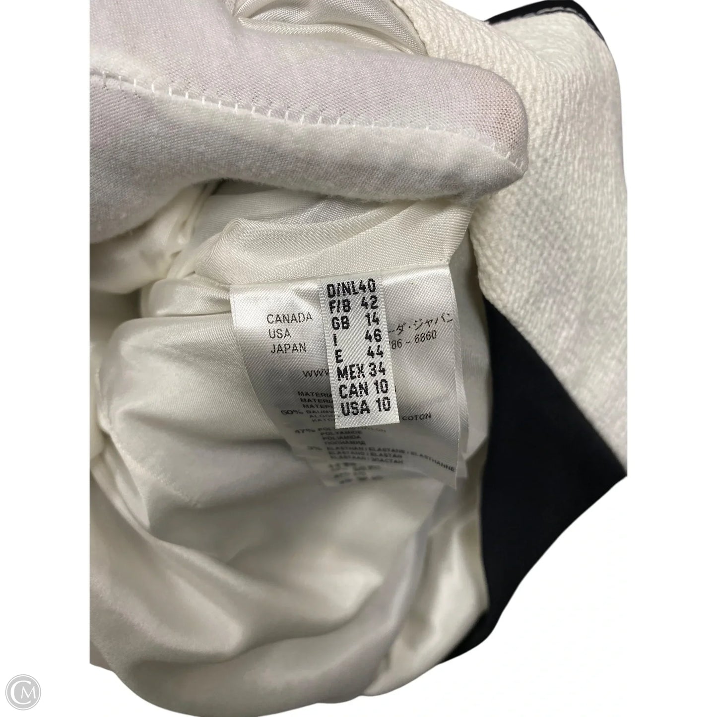 Dress Casual Midi By Laurel In Black & White, Size: 10