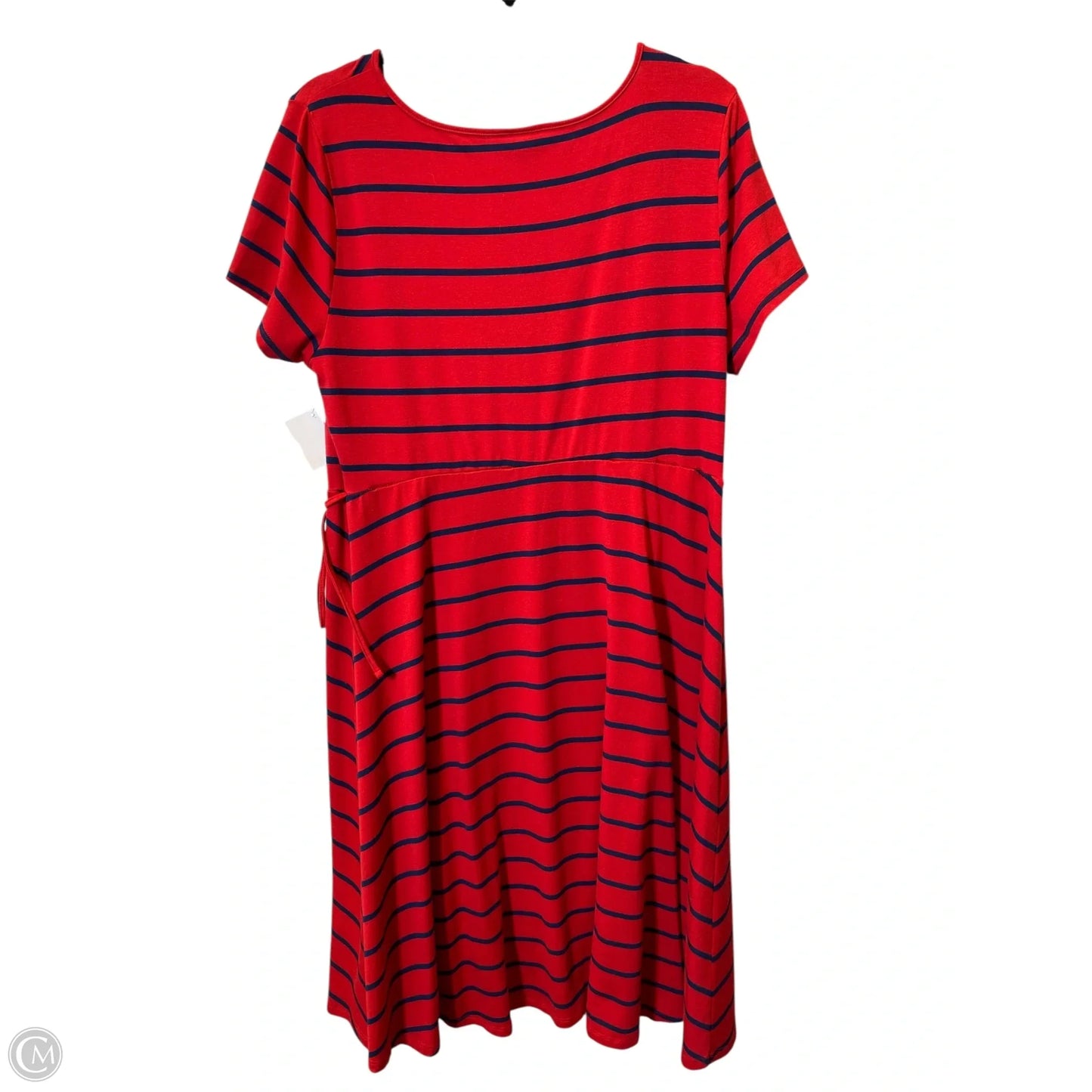 Dress Casual Midi By Torrid In Striped Pattern, Size: 1x