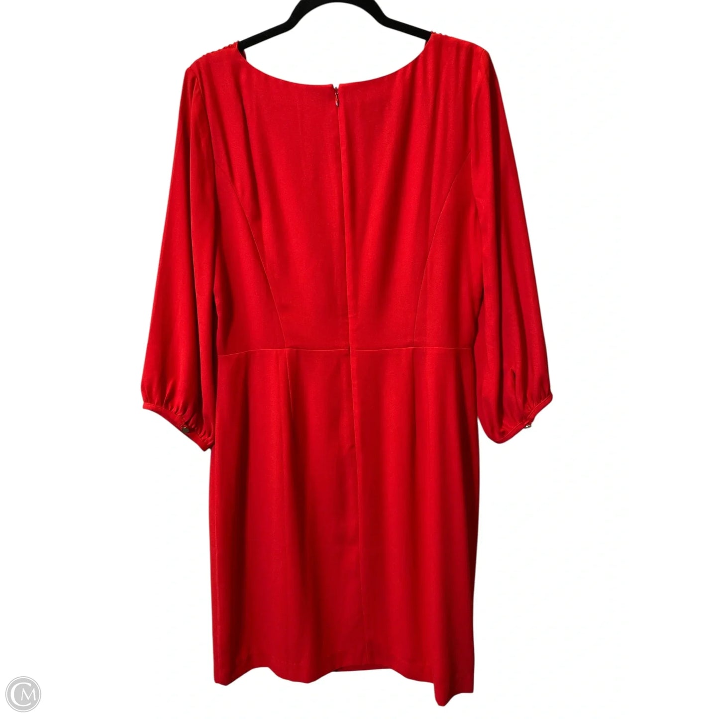 Dress Casual Midi By Talbots In Red, Size: 10