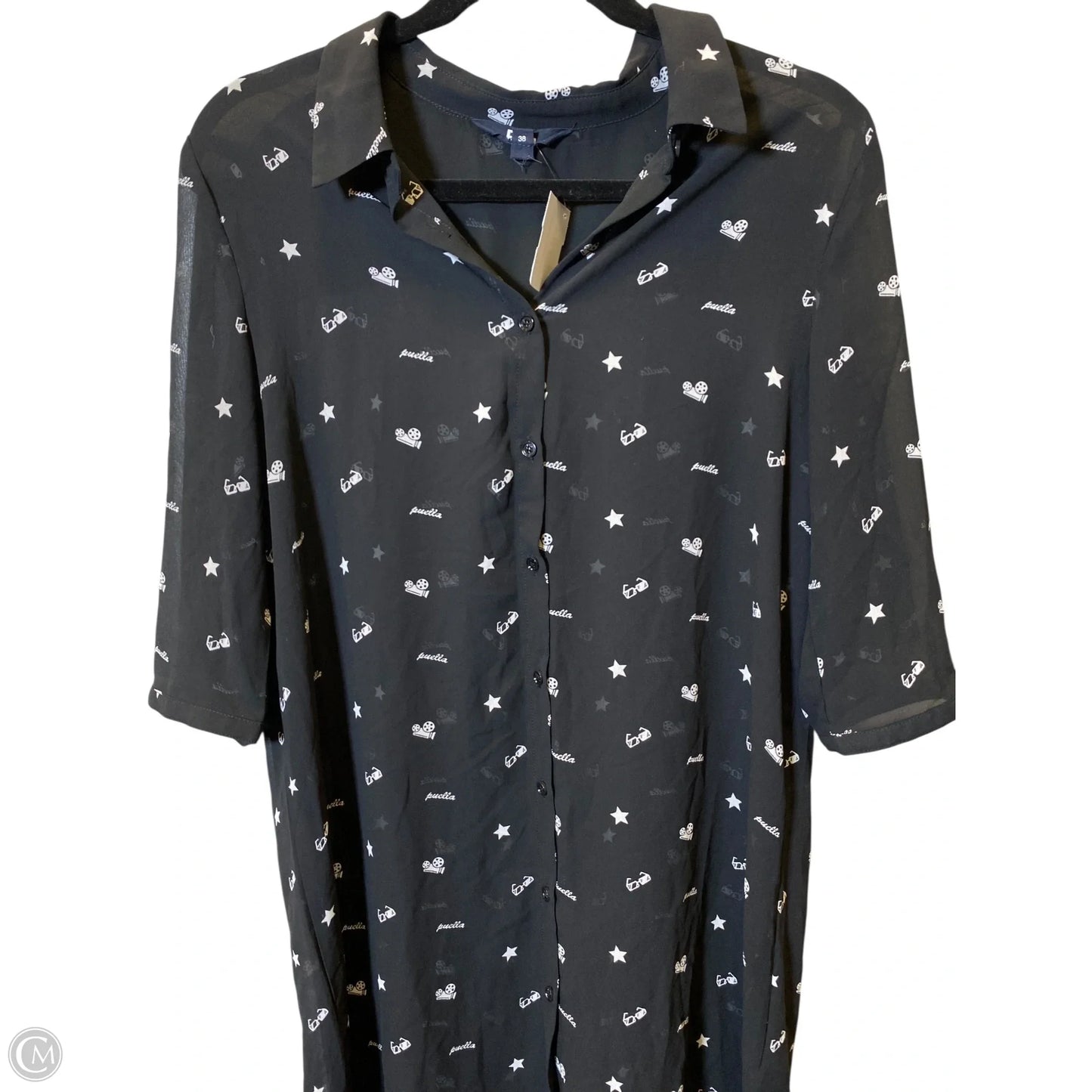 Tunic Short Sleeve By Cmc In Black, Size: M