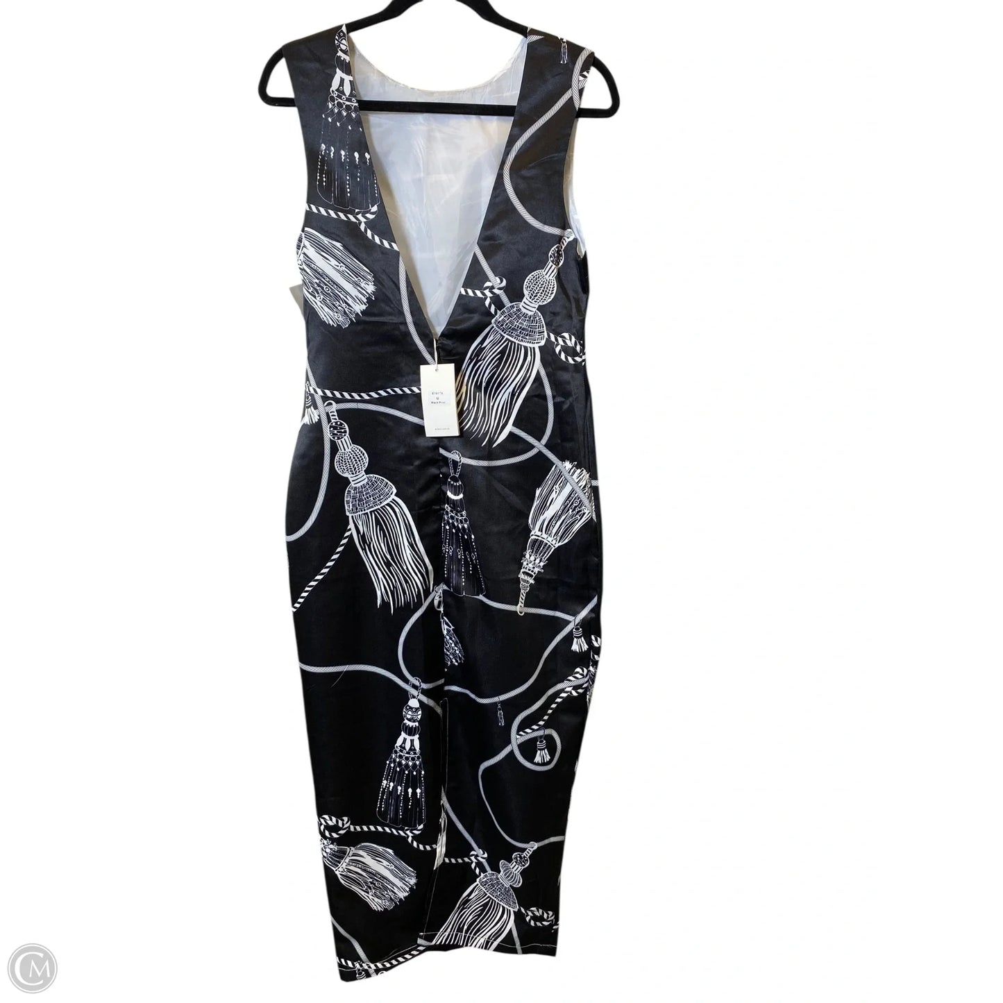 Dress Casual Maxi By Ecléct In Black & White, Size: M