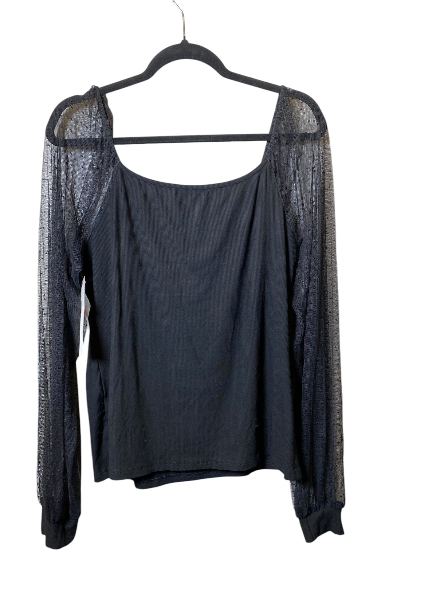 Top Long Sleeve By Cmc In Black, Size: Xxl