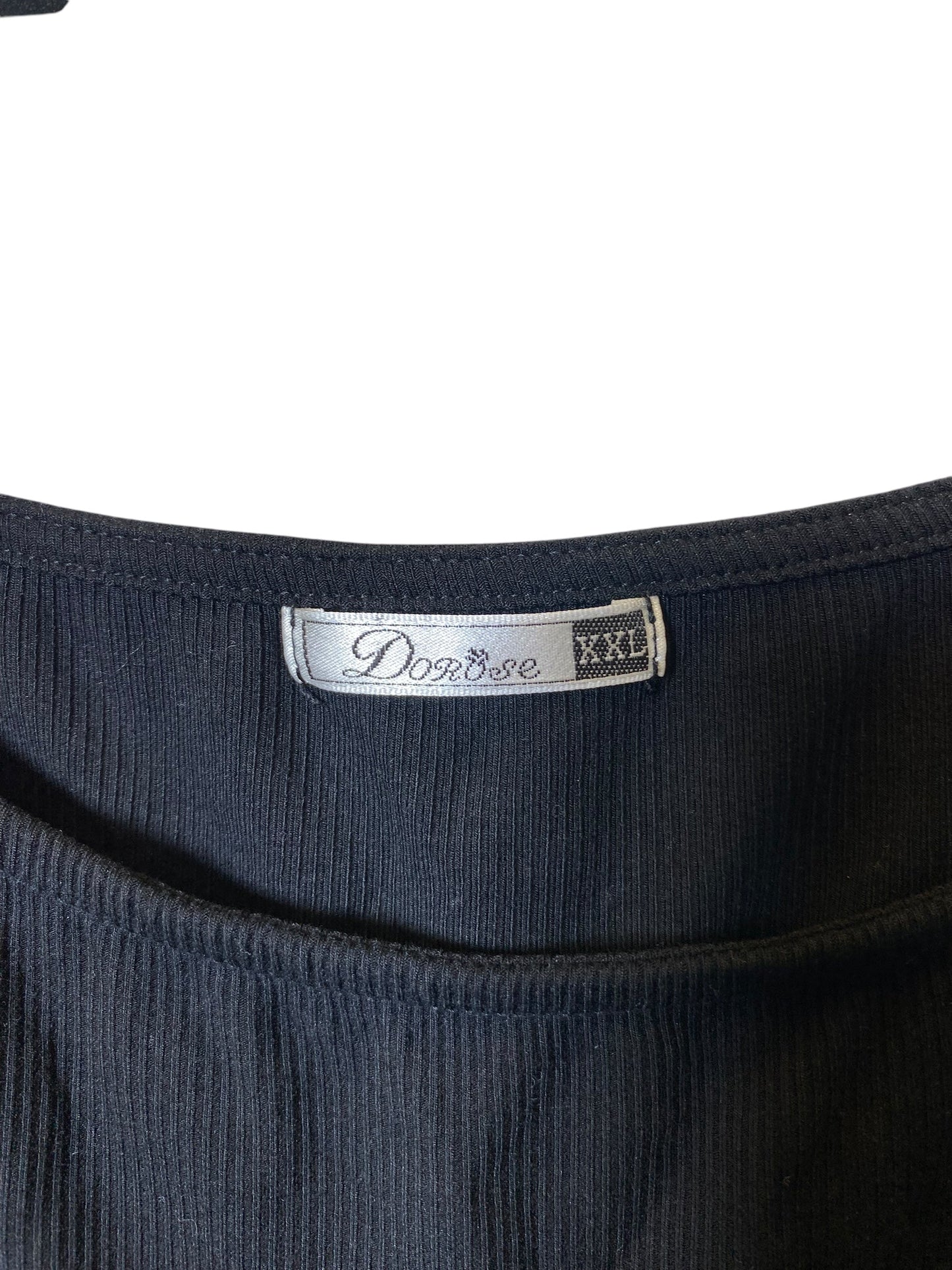 Top Long Sleeve By Cmc In Black, Size: Xxl