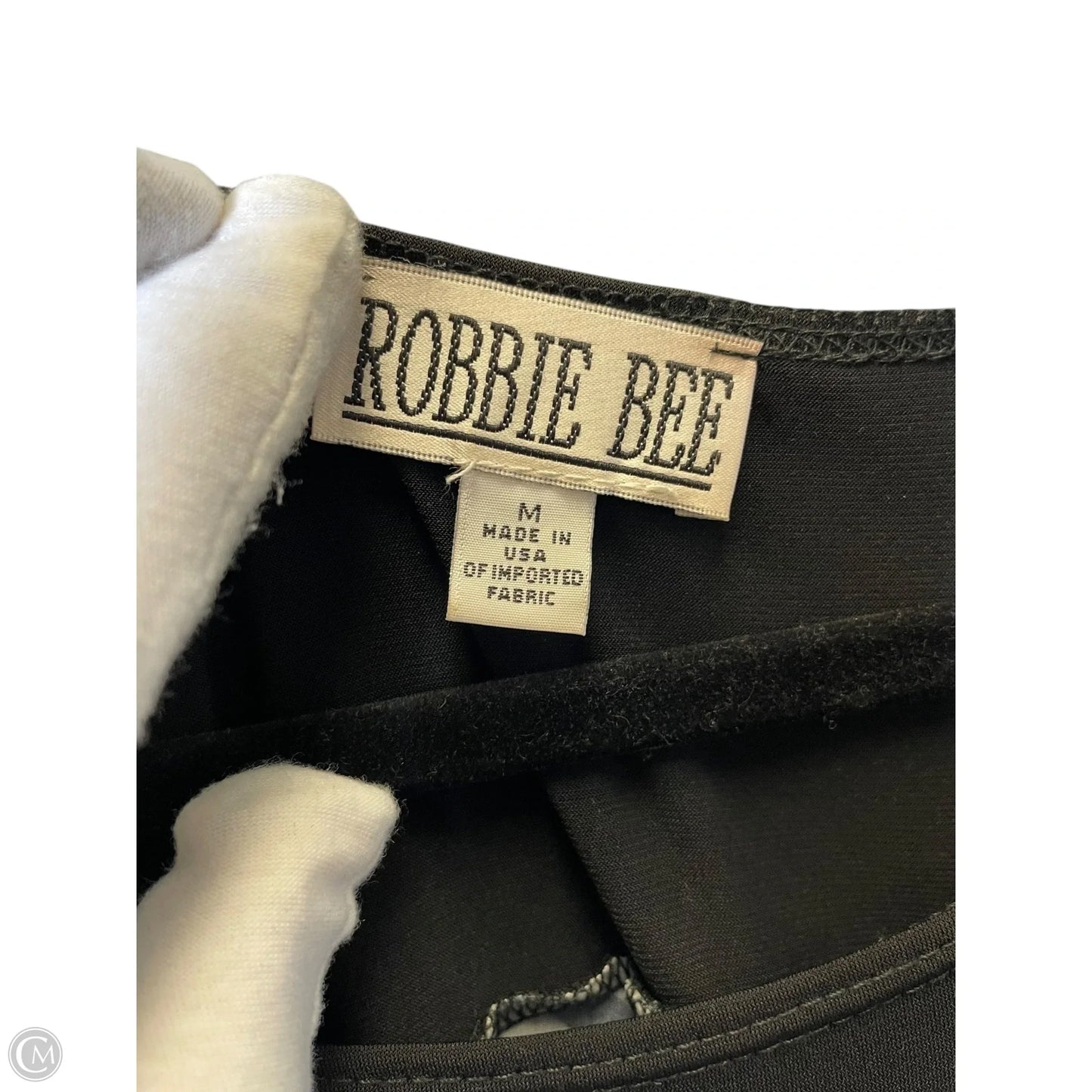 Dress Casual Midi By Robbie Bee In Black & White, Size: M