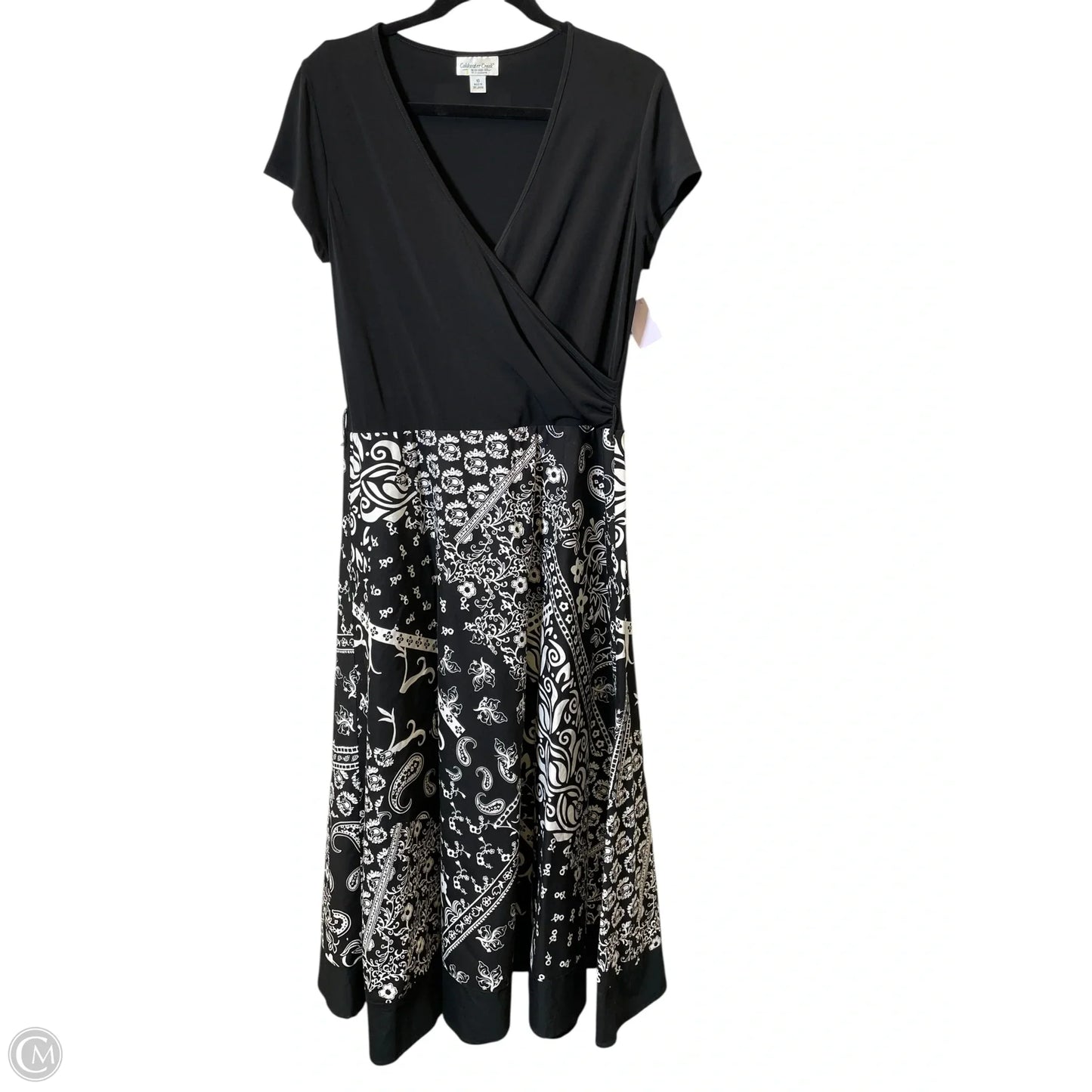 Dress Casual Midi By Coldwater Creek In Black & White, Size: 10