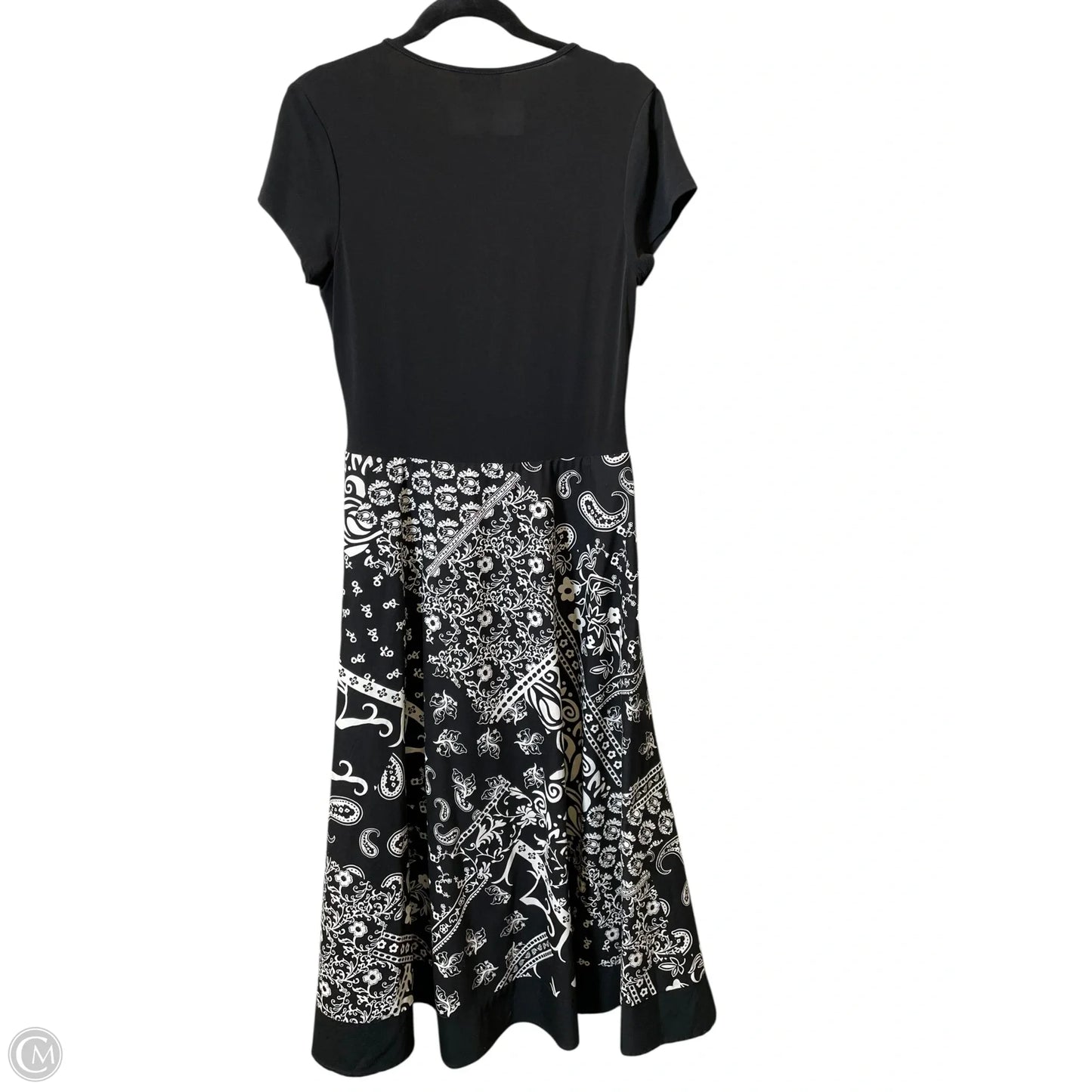 Dress Casual Midi By Coldwater Creek In Black & White, Size: 10