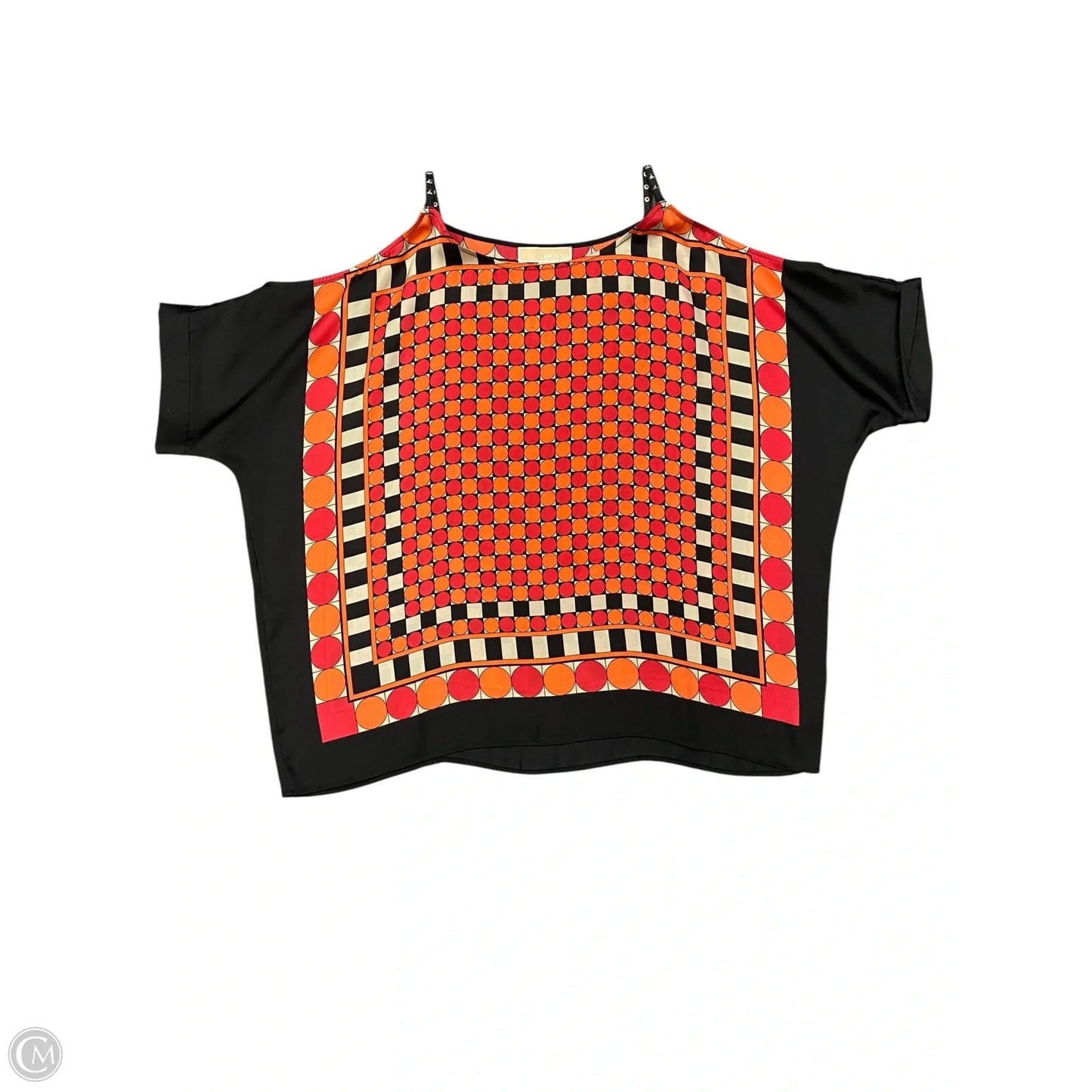 Top Short Sleeve Designer By Michael Kors In Multi-colored, Size: Xl