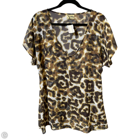 Top Short Sleeve By Show Me Your Mumu In Animal Print, Size: M