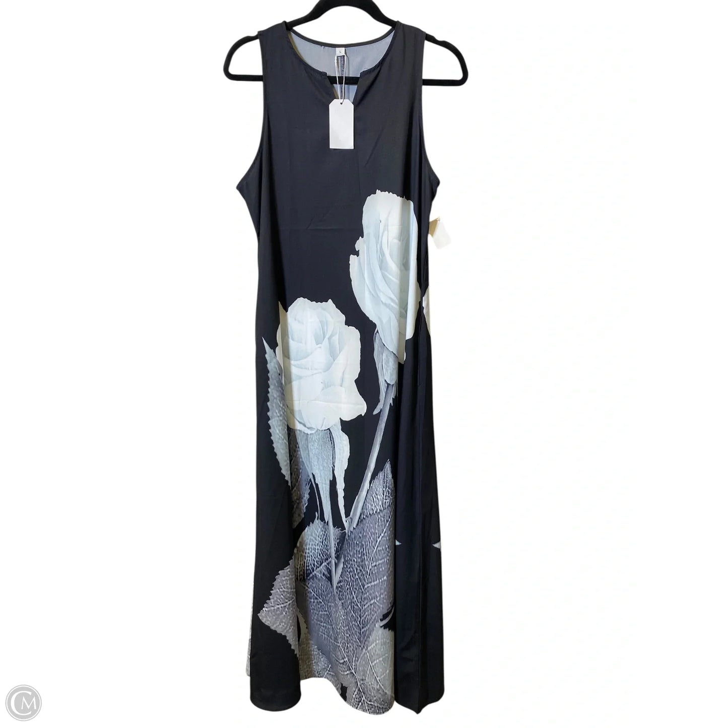Dress Casual Maxi By Clothes Mentor In Black & White, Size: L