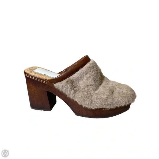 Shoes Heels Block By Korks In Brown & Tan, Size: 11